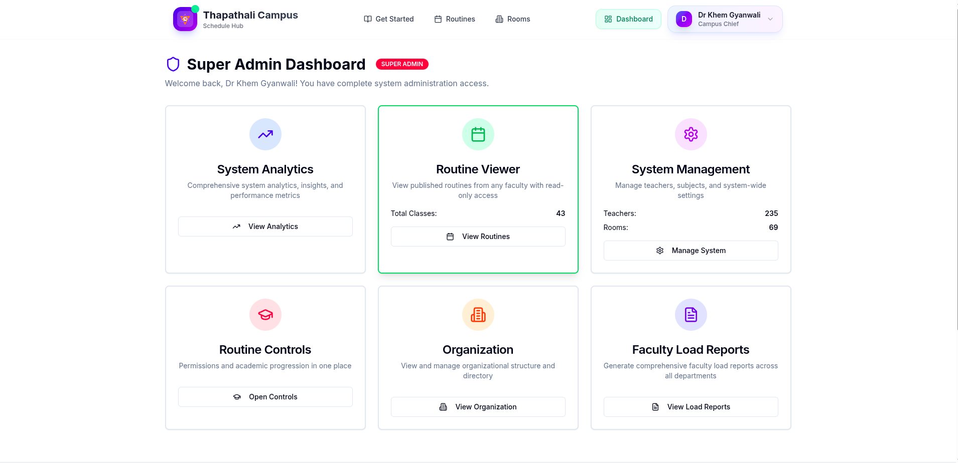 Superadmin guide overview